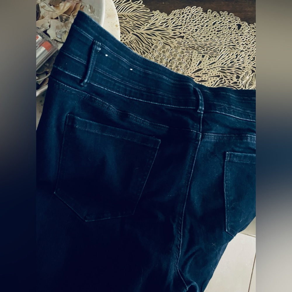 Ann Taylor Dark Wash Skinny Jeans - Picture 2 of 4